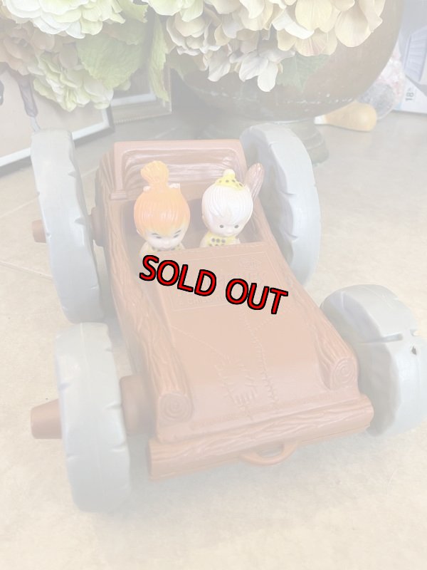 画像6: Hanna Barbera Flintstones Plastic Pull 2 Side Car 1976 / フリントストーン　プラスチック製　2サイドカー (6)