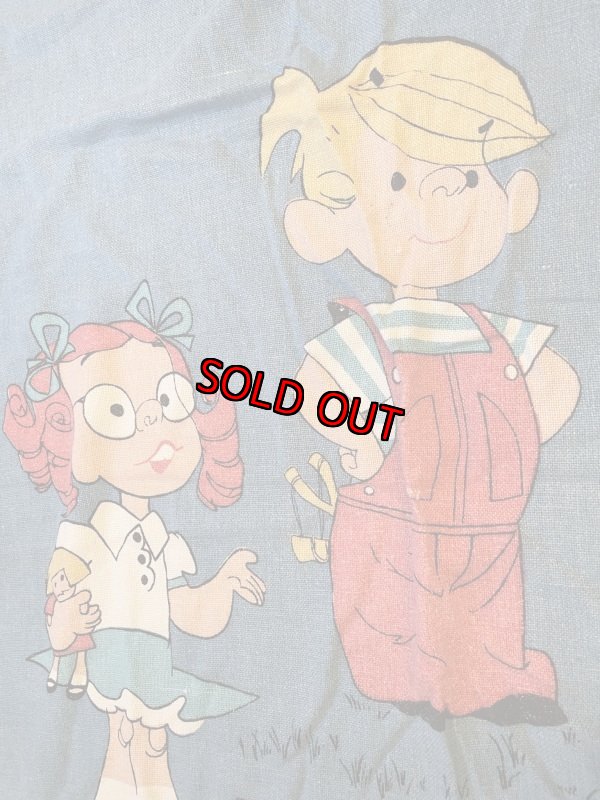 画像2: Dennis the Menace fabric Bed Cover blanket  / わんぱくデニスの布製 ベッドカバー ブランケット (2)