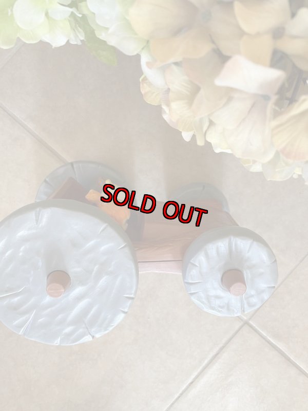 画像13: Hanna Barbera Flintstones Plastic Pull 2 Side Car 1976 / フリントストーン　プラスチック製　2サイドカー (13)