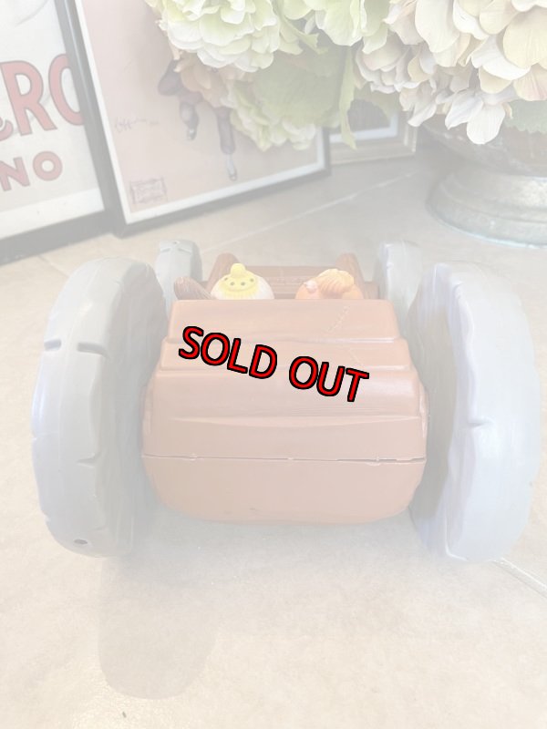 画像10: Hanna Barbera Flintstones Plastic Pull 2 Side Car 1976 / フリントストーン　プラスチック製　2サイドカー (10)