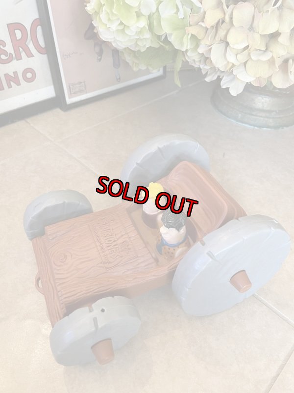 画像5: Hanna Barbera Flintstones Plastic Pull 2 Side Car 1976 / フリントストーン　プラスチック製　2サイドカー (5)
