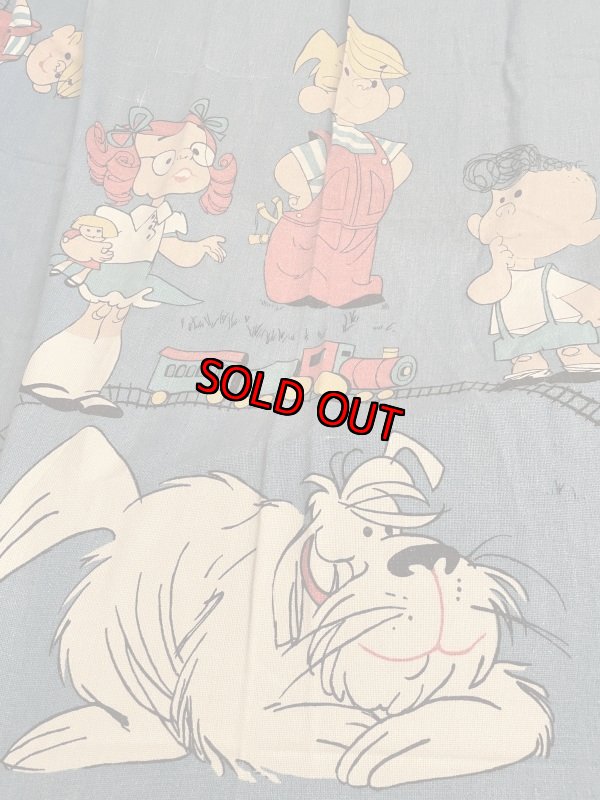 画像3: Dennis the Menace fabric Bed Cover blanket  / わんぱくデニスの布製 ベッドカバー ブランケット (3)