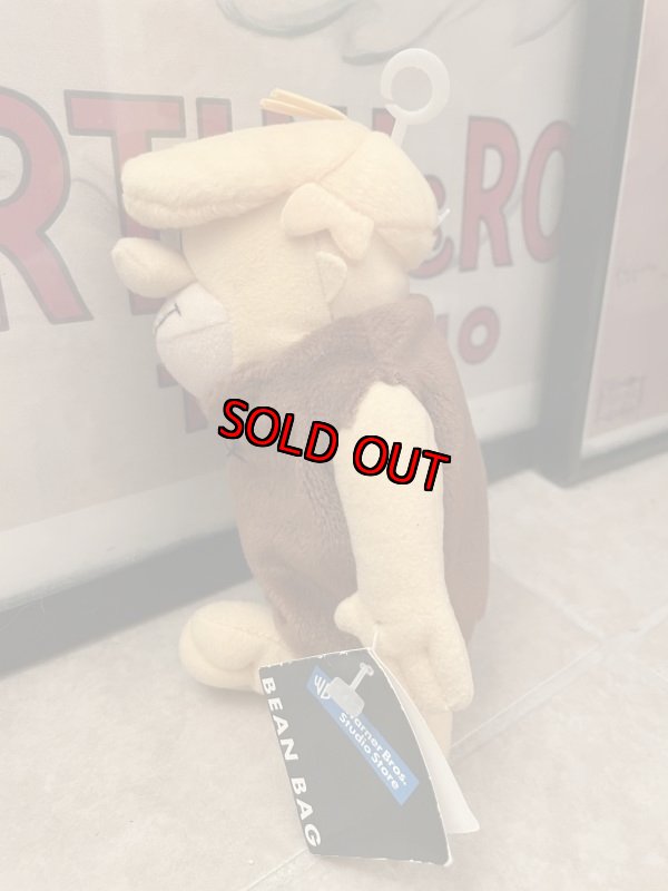 画像2: Hanna Barbera Flintstones Barney Bean Doll With Tag 1999  / フリントストーン　バーニー　タグ付きビーンズ　人形 (2)