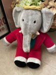 画像1: Babar Elephant GUND  Plush Doll 1988 / ババール　ガンド社、絵本のゾウのぬいぐるみ　 (1)
