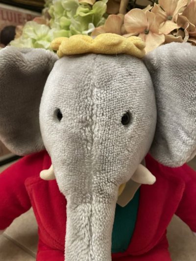 画像1: Babar Elephant GUND  Plush Doll 1988 / ババール　ガンド社、絵本のゾウのぬいぐるみ　