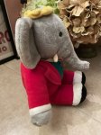 画像4: Babar Elephant GUND  Plush Doll 1988 / ババール　ガンド社、絵本のゾウのぬいぐるみ　 (4)