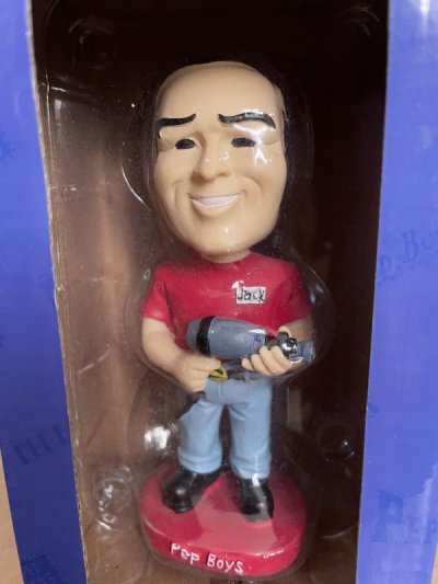 画像1: Pep Boys Jack Bobble Head Doll With Box / ペップボーイズの頭振りドール