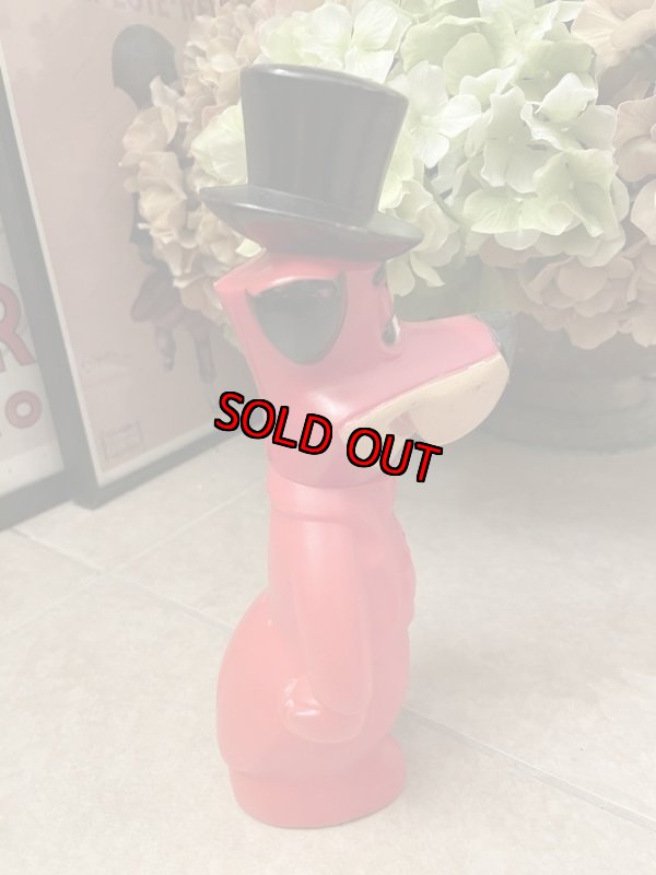 画像4: Hanna Barbera  Hucklebrry Houned Red Coin Bank  / ハックルベリーハウンド　コインバンク　60年代 (4)