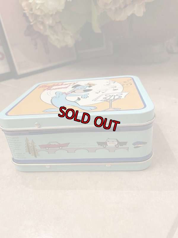 画像6: Hanna Barbera Huckleberry Hound Mini Tin Yellow Lunch Box(B)  / ハックルベリーハウンド イエロー ティン製 ミニ ランチボックス缶 (6)