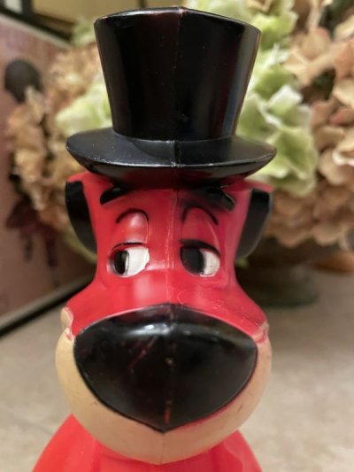画像1: Hanna Barbera  Hucklebrry Houned Red Coin Bank  / ハックルベリーハウンド　コインバンク　60年代