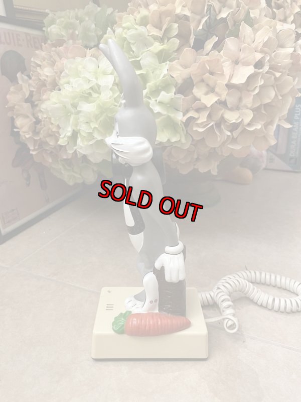 画像2: Looney Tunes Bugs Bunny phone / ルーニーチューンズ バッグズバニー キャラクター電話機 (2)