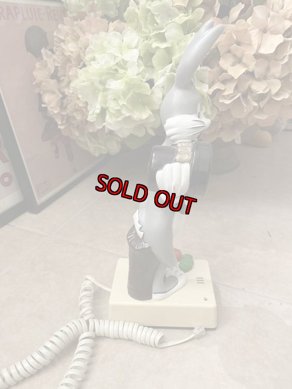 画像4: Looney Tunes Bugs Bunny phone / ルーニーチューンズ バッグズバニー キャラクター電話機 (4)