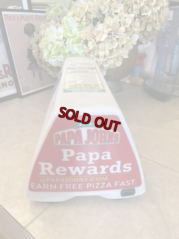 画像7: Papa Johns Pizza Delivery Plastic Sign / パパジョーンズ　ピザ　プラスチック製デリバリー用サイン (7)