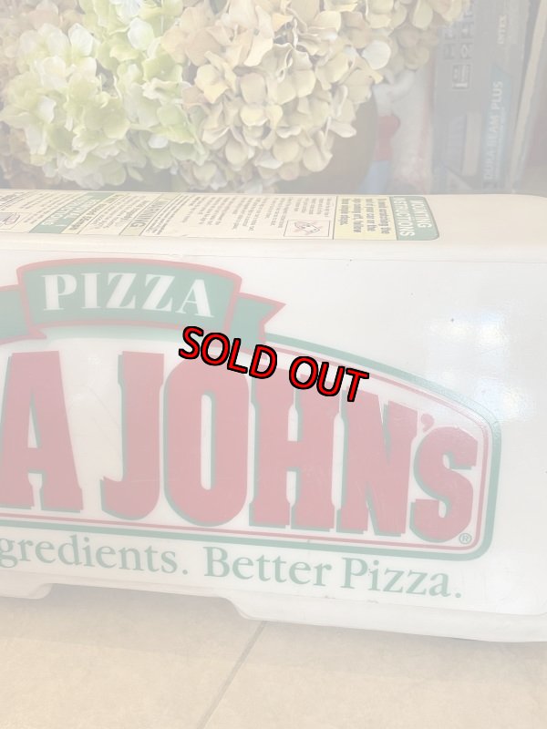 画像6: Papa Johns Pizza Delivery Plastic Sign / パパジョーンズ　ピザ　プラスチック製デリバリー用サイン (6)