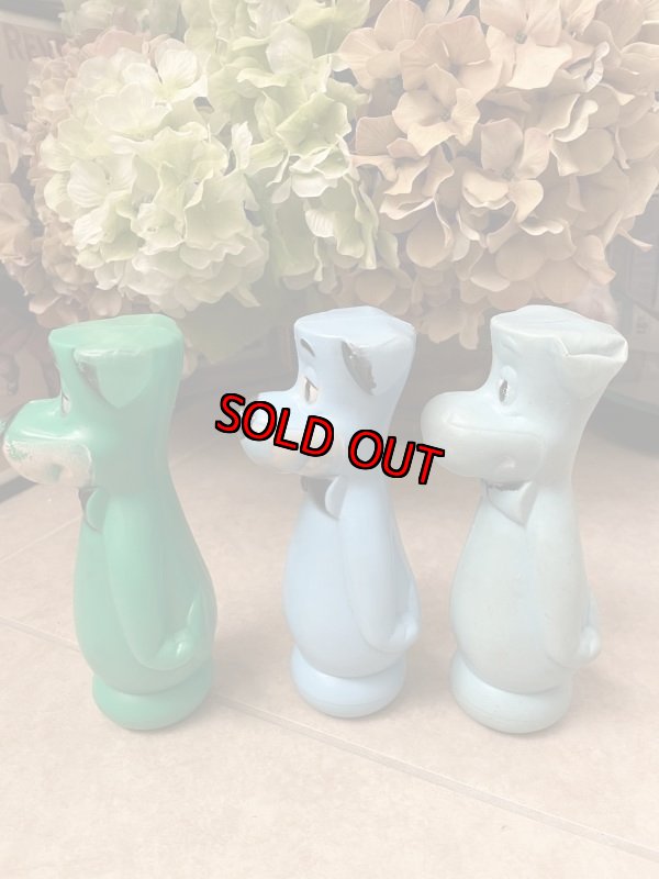 画像2: Hanna Barbera Huckleberry Hound  Bowling Pin 3 Set / ハンナバーベラ　ハックルベリーハウンド　ボーリングピン　3本セット (2)