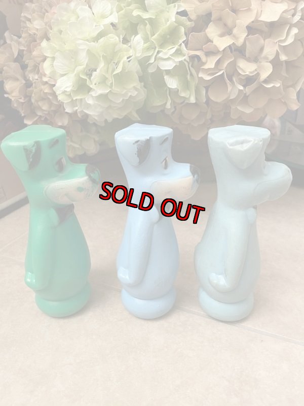 画像4: Hanna Barbera Huckleberry Hound  Bowling Pin 3 Set / ハンナバーベラ　ハックルベリーハウンド　ボーリングピン　3本セット (4)