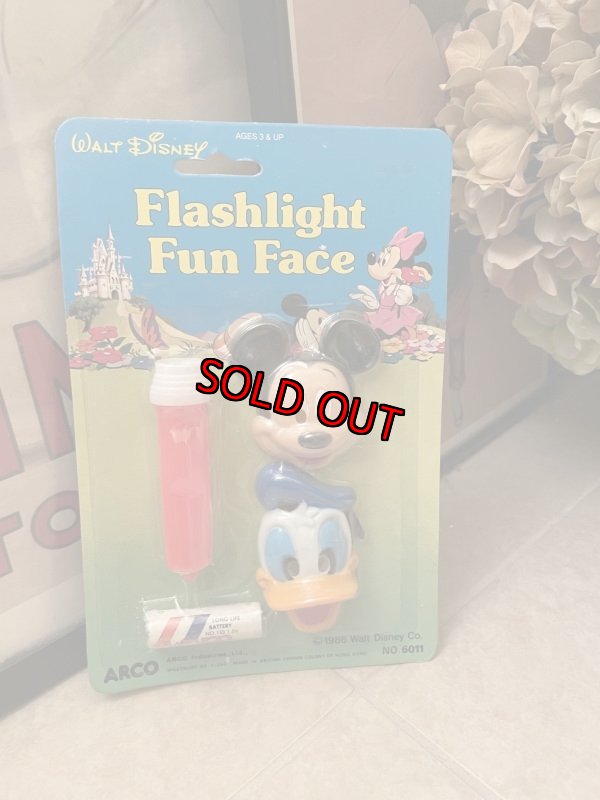 画像1: Disney Mickey Mouse & Donald Duck Flash Light 1986 / ディズニー　ミッキーマウス&ドナルドダック　フラッシュライト (1)