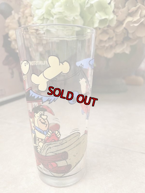 画像2: Hanna Barbera Flintstones Pepsi Family  Glass (C) / レア！！ フリントストーンズ、ファミリーグラス (2)