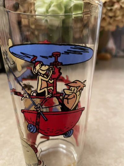 画像3: Hanna Barbera Flintstones Pepsi Family Glass (C) / レア!! フリントストーンズ、ファミリーグラス
