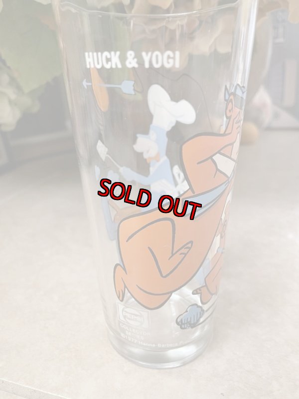 画像5: Hanna Barbera Yogi Bear & Huckleberry Hound Pepsi Glass 1977 / レア!! ハンナ・バーベラのヨギベア & ハックルベリーハウンド ペプシ グラス (5)