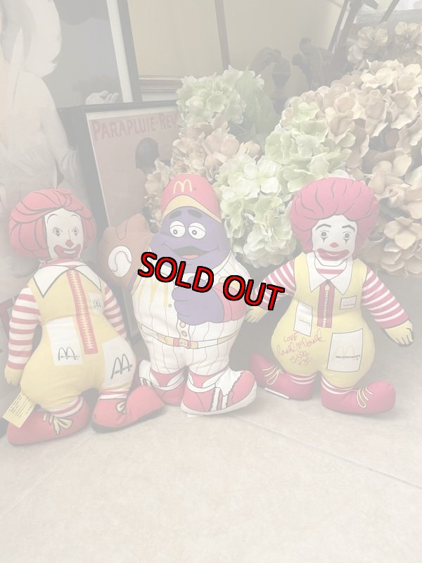 画像8: McDonald’s Grimace Baseball Pillow Doll  1988  / マクドナルドの野球グリマス、ピロードール　80‘s (8)