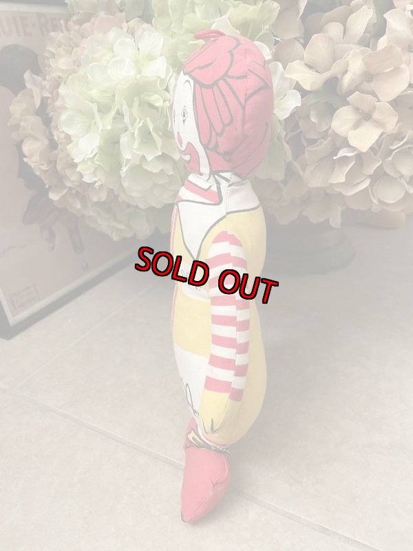 画像2: McDonald’s Ronald Pillow Doll  / マクドナルドのロナルド、ピロードール (2)