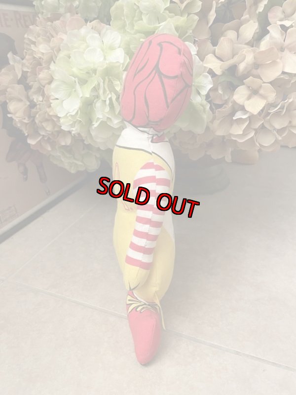 画像4: McDonald’s Ronald Pillow Doll  / マクドナルドのロナルド、ピロードール (4)