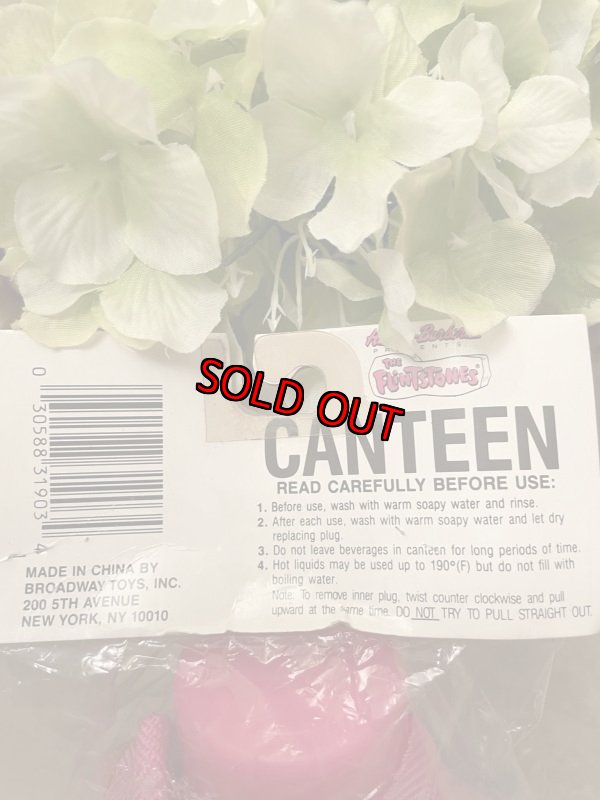 画像4: Hanna Barbera Flintstones  Canteen 1991  /  フリントストーン、袋入り水筒 (4)