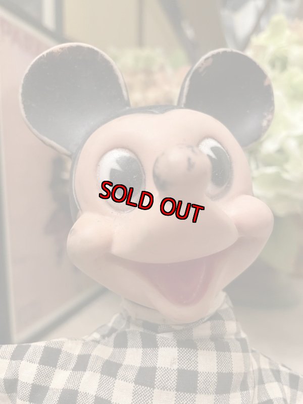 画像6: Disney Mickey Mouse   Rubber Face hand puppet / ディズニー　ミッキーマウス　ラバーフェイス　ハンドパペット　 (6)