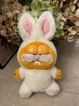 画像1: Garfield Cat DAKIN Easter Bunny Plush Doll 1981/ ガーフィールド　キャット　イースターバニー　ぬいぐるみ (1)