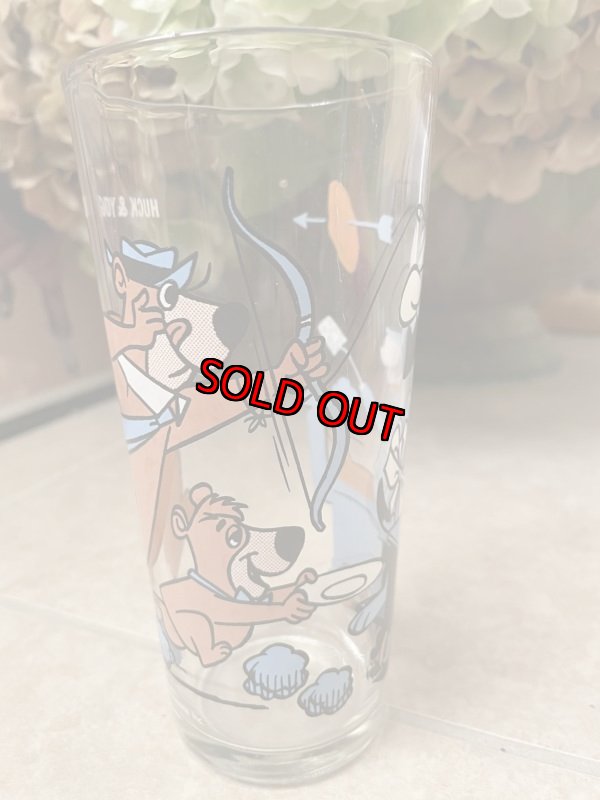 画像4: Hanna Barbera Yogi Bear & Huckleberry Hound Pepsi Glass 1977 / レア！！ ハンナ・バーベラのヨギベア & ハックルベリーハウンド　ペプシ グラス (4)