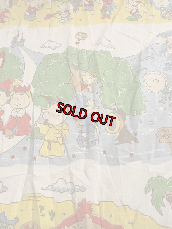 画像4:  Soopy fabric Western Box Sheet / スヌーピー ボックスシーツ 生地 ウエスターン (4)