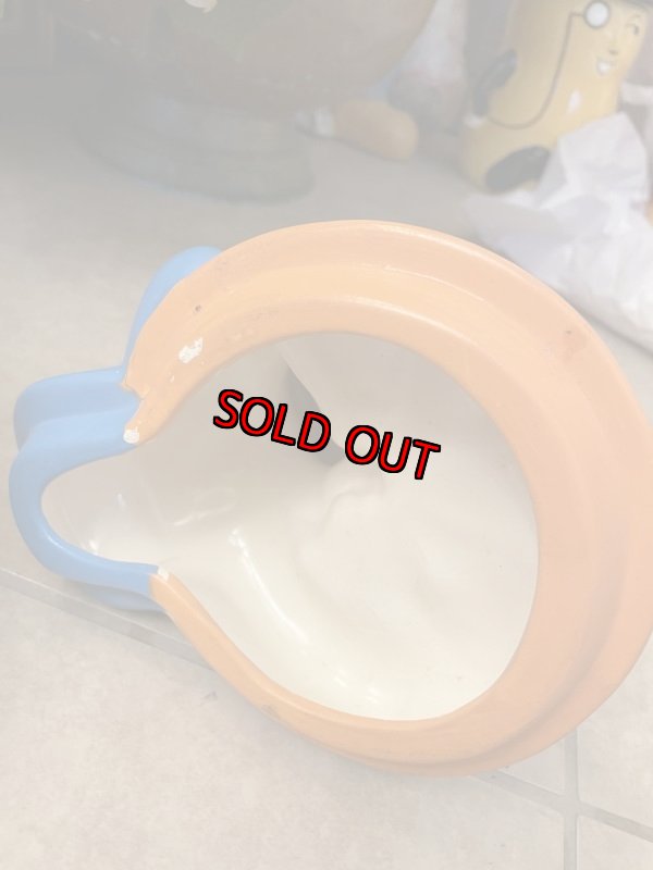 画像8: Disney Donald Duck  With Pumpkin Ceramic Cookie Jar  / ディズニーのドナルドダック　パンプキン　陶器製　クッキージャー (8)