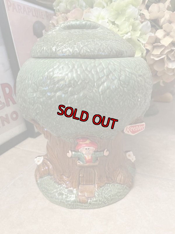 画像1: Keebler Tree House Ceramic Cookie Jar  1981 / キーブラー　ツリーハウス　陶器製　クッキージャー (1)