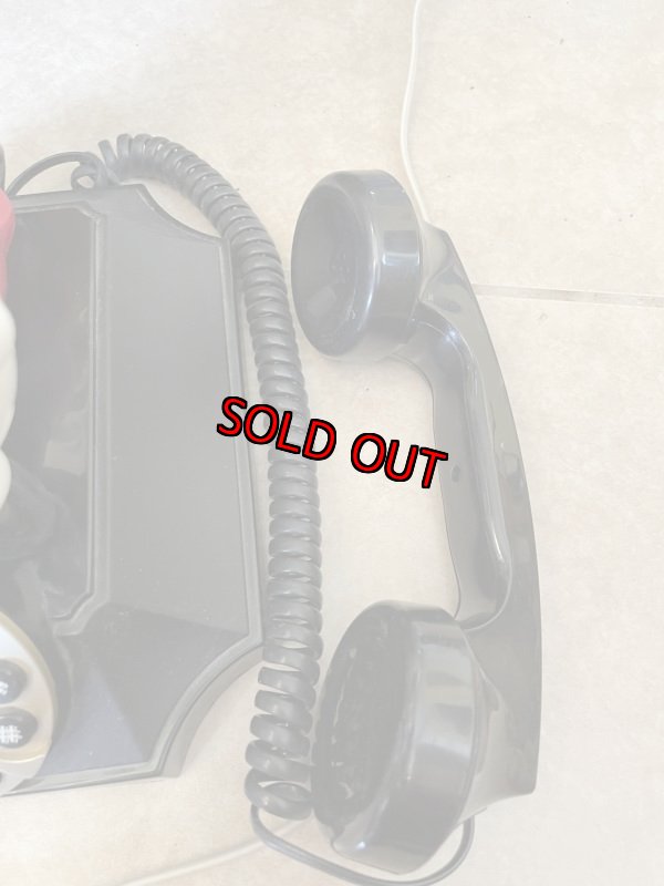 画像6: Disney Mickey Mouse black telephone with Doll / ディズニーのミッキーマウス　黒電話　ドール　 (6)