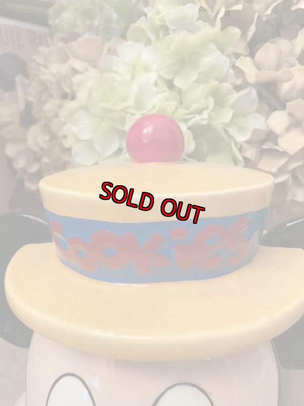 画像5: Disney Mickey Mouse Yellow Hat Ceramic Cookie Jar  / ディズニーのミッキーマウスのイエローハット　陶器製　クッキージャー　 (5)