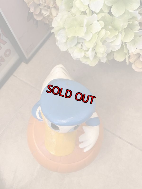 画像5: Disney Donald Duck  With Pumpkin Ceramic Cookie Jar  / ディズニーのドナルドダック　パンプキン　陶器製　クッキージャー (5)