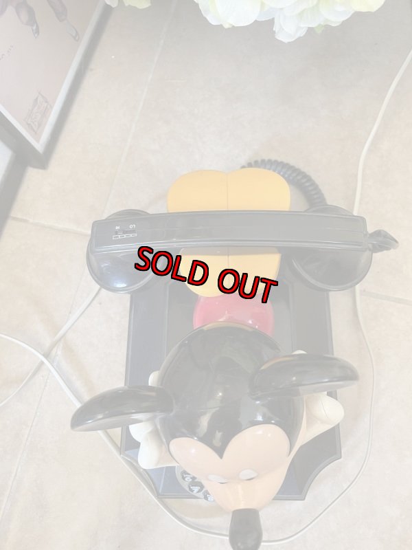 画像5: Disney Mickey Mouse black telephone with Doll / ディズニーのミッキーマウス　黒電話　ドール　 (5)