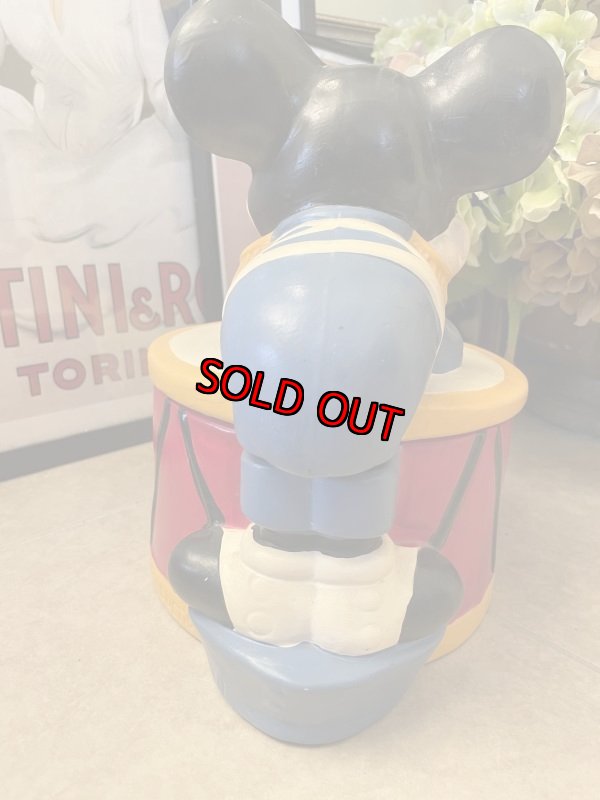 画像4: Disney Mickey Mouse With Drum California Originals Ceramic Cookie Jar  1977  / ディズニーのミッキーマウスとドラム　陶器製　クッキージャー　 (4)