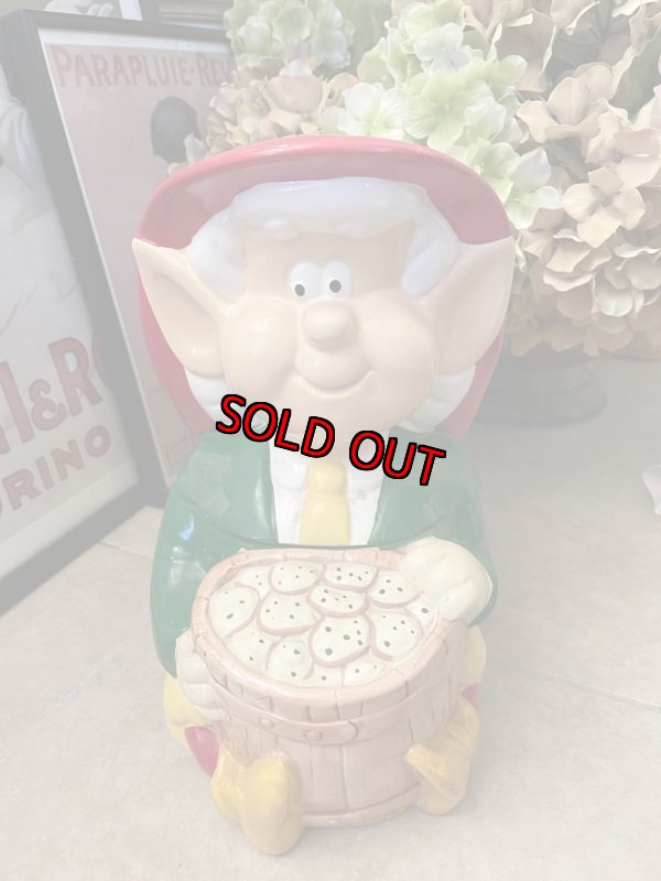 画像1: Keebler Elf Ernie  Ceramic Cookie Jar  1989 / キーブラー　エルフ　アーニー　陶器製　クッキージャー (1)