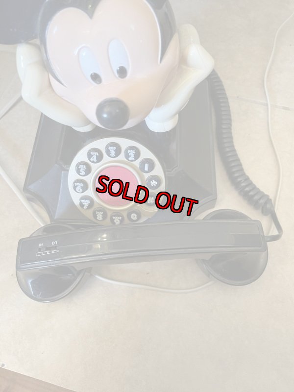 画像7: Disney Mickey Mouse black telephone with Doll / ディズニーのミッキーマウス　黒電話　ドール　 (7)