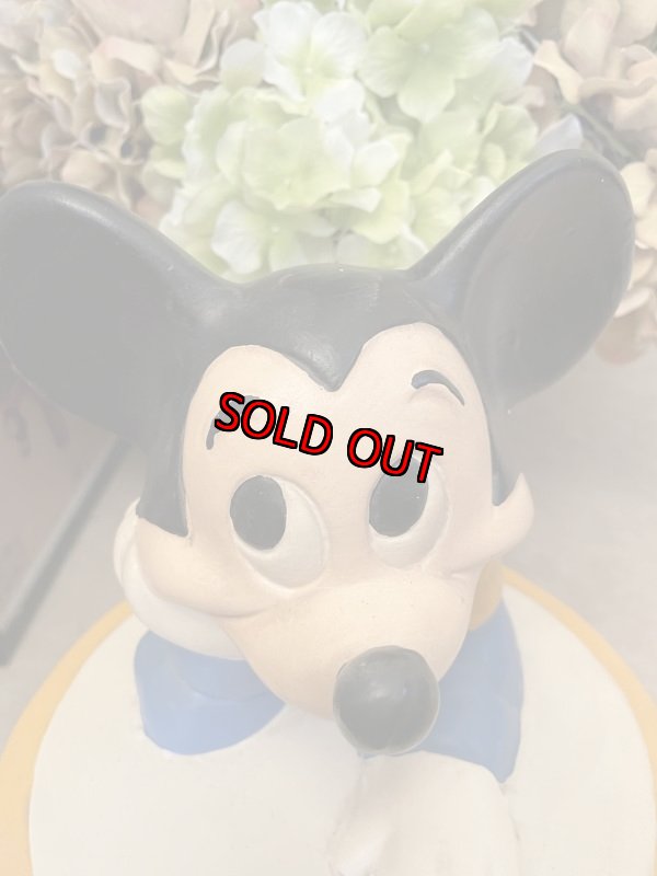 画像2: Disney Mickey Mouse With Drum California Originals Ceramic Cookie Jar  1977  / ディズニーのミッキーマウスとドラム　陶器製　クッキージャー　 (2)