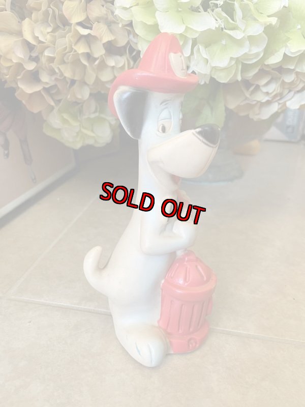 画像4: Huckleberry Hound  Fire Fighter Dell Vinyl Rubber Doll  / ハックルベリーハウンド ハンナバーベラ 消防士 デル社 ソフビドール60年代 (4)