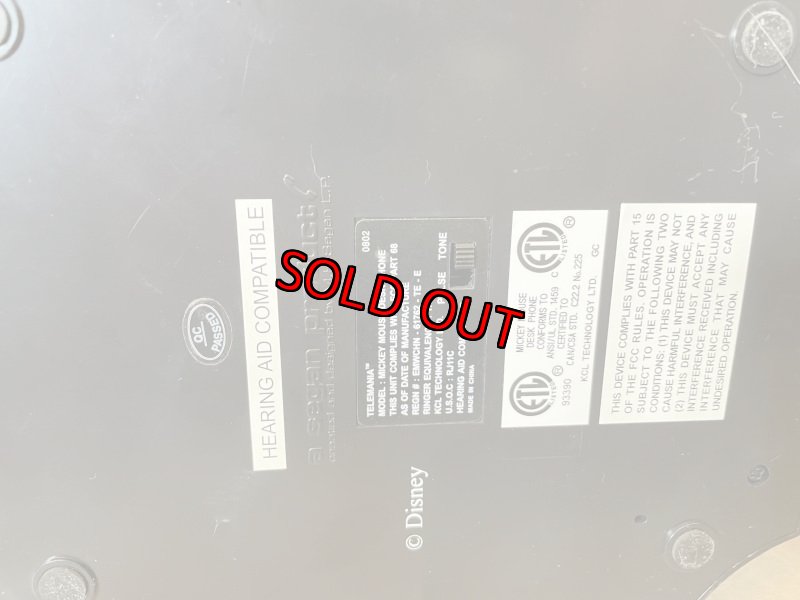 画像9: Disney Mickey Mouse black telephone with Doll / ディズニーのミッキーマウス　黒電話　ドール　 (9)