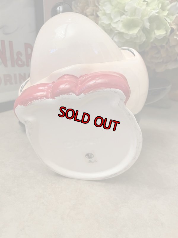 画像11: Disney Mickey Mouse Yellow Hat Ceramic Cookie Jar  / ディズニーのミッキーマウスのイエローハット　陶器製　クッキージャー　 (11)