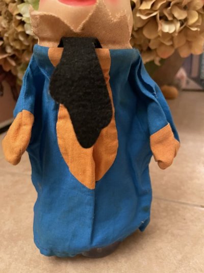 画像2: Hanna Barbera flintstones Fred Face Rubber Hand Puppet Fabric 60’s / ハンナバーベラ フリントストーン フレッド フェイスラバー パペット 布