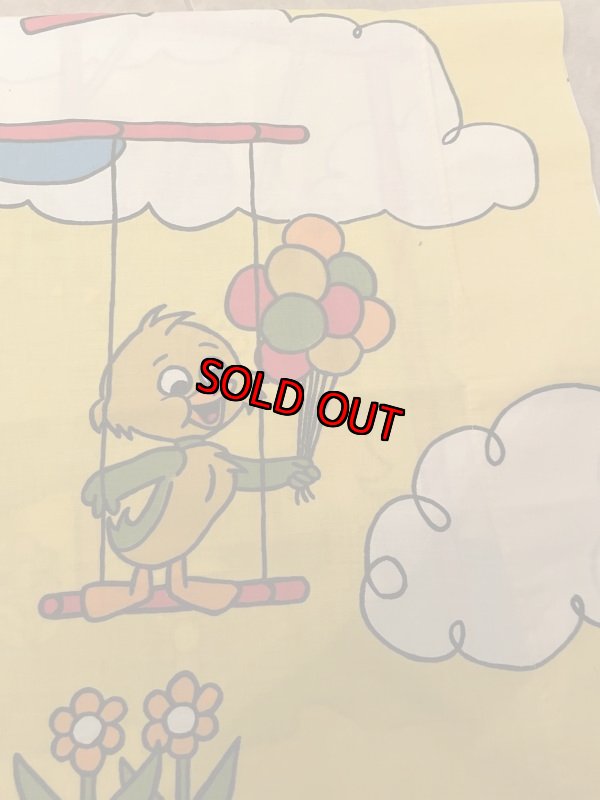 画像4: Hanna Barbera Huckleberry Hound  Pillow Case  Yellow / ハンナバーベラ レア!! ハックルベリーハウンド ピローケース 枕カバー (4)