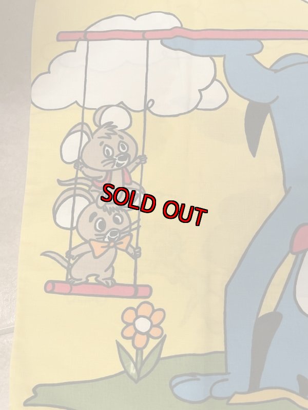 画像3: Hanna Barbera Huckleberry Hound  Pillow Case  Yellow / ハンナバーベラ レア!! ハックルベリーハウンド ピローケース 枕カバー (3)