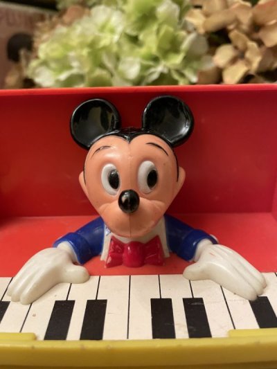 画像1: Disney Mickey Mouse Piano jack in the box / ディズニーのミッキーマウス ピアノ型ジャックインザボックス びっくり箱