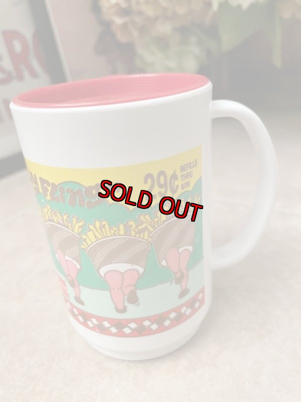 画像1: Dairy Queen plastic French Fry super bowl cup  With Lid / ディリークィーン プラスチック製 フレンチフライ　スーパーボール カップ (1)